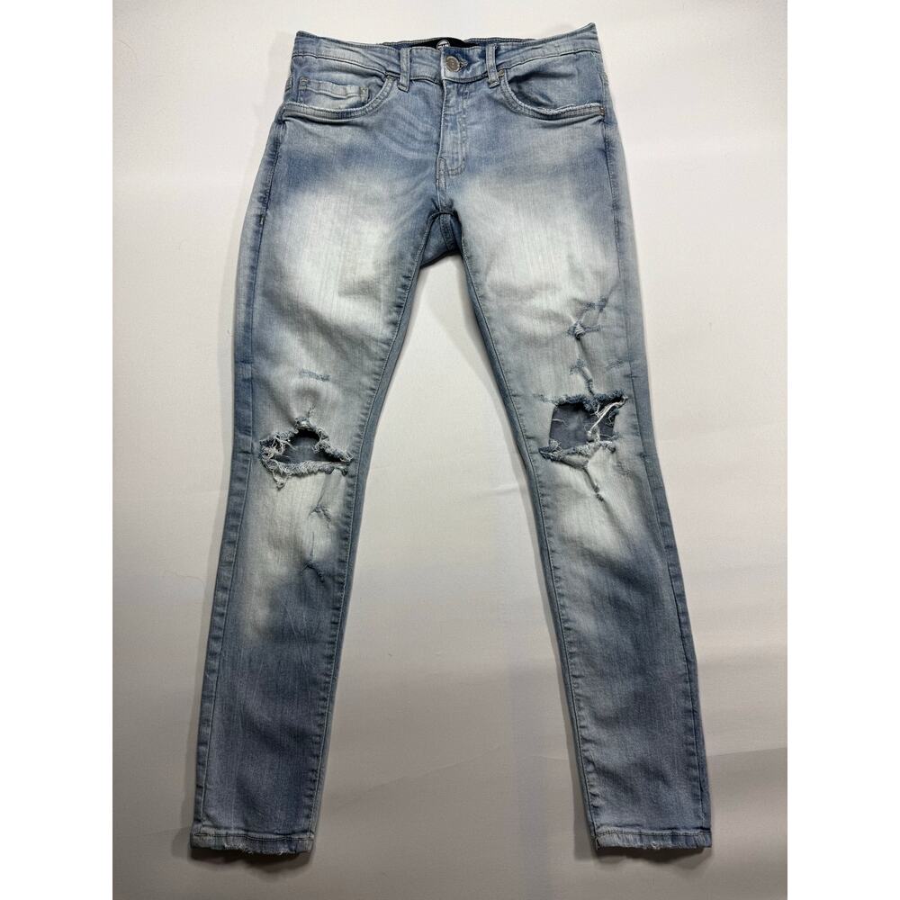 Jordan Craig Men's Ross Distressed Skinny Blue  Jeans - Size 28x30 (28x29)*